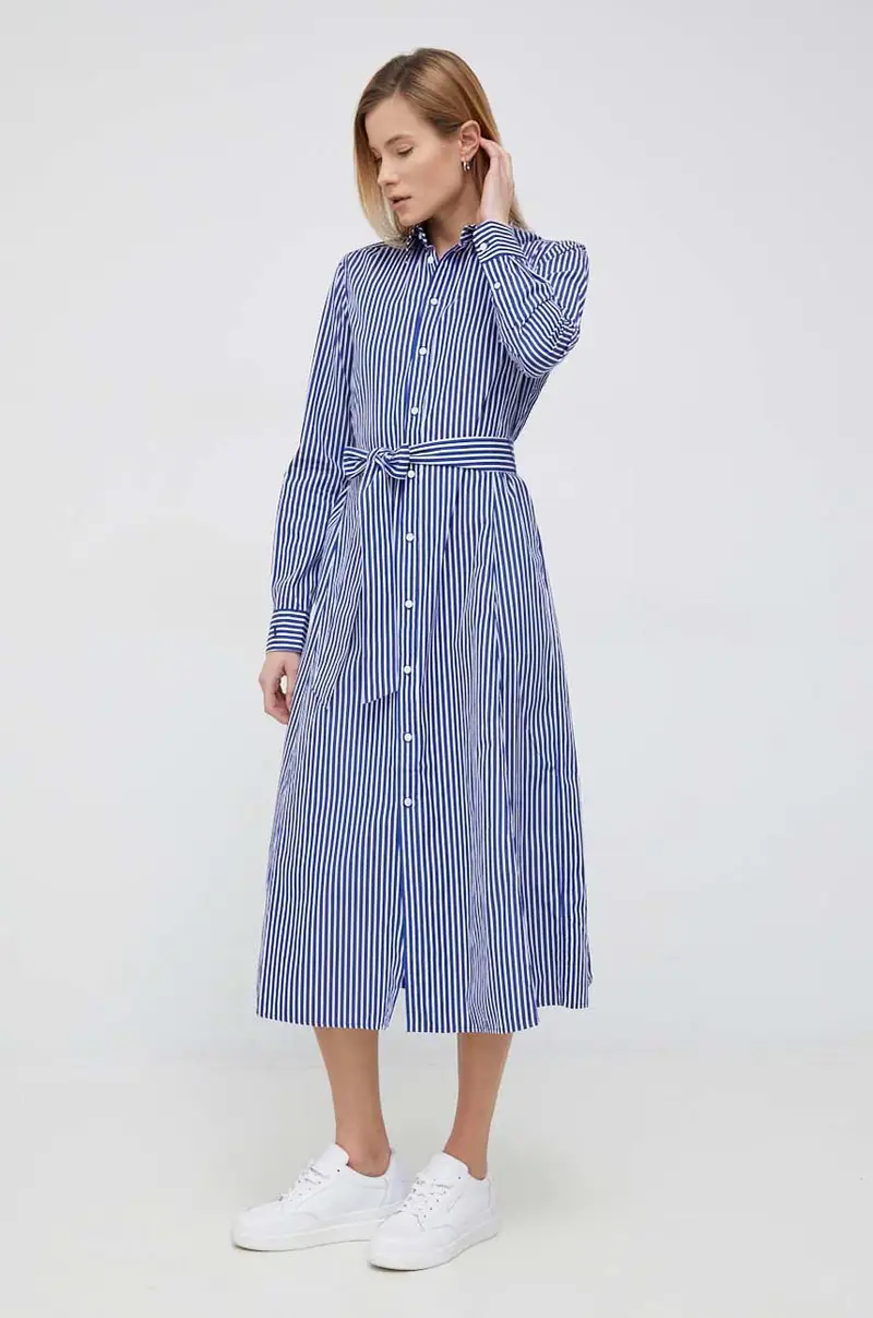 vestito in cotone Blu