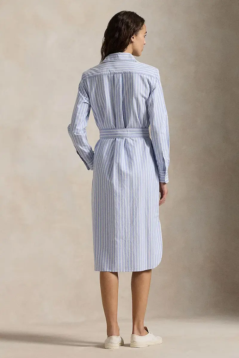 vestito in cotone colore blu 211959901 miniatura 2