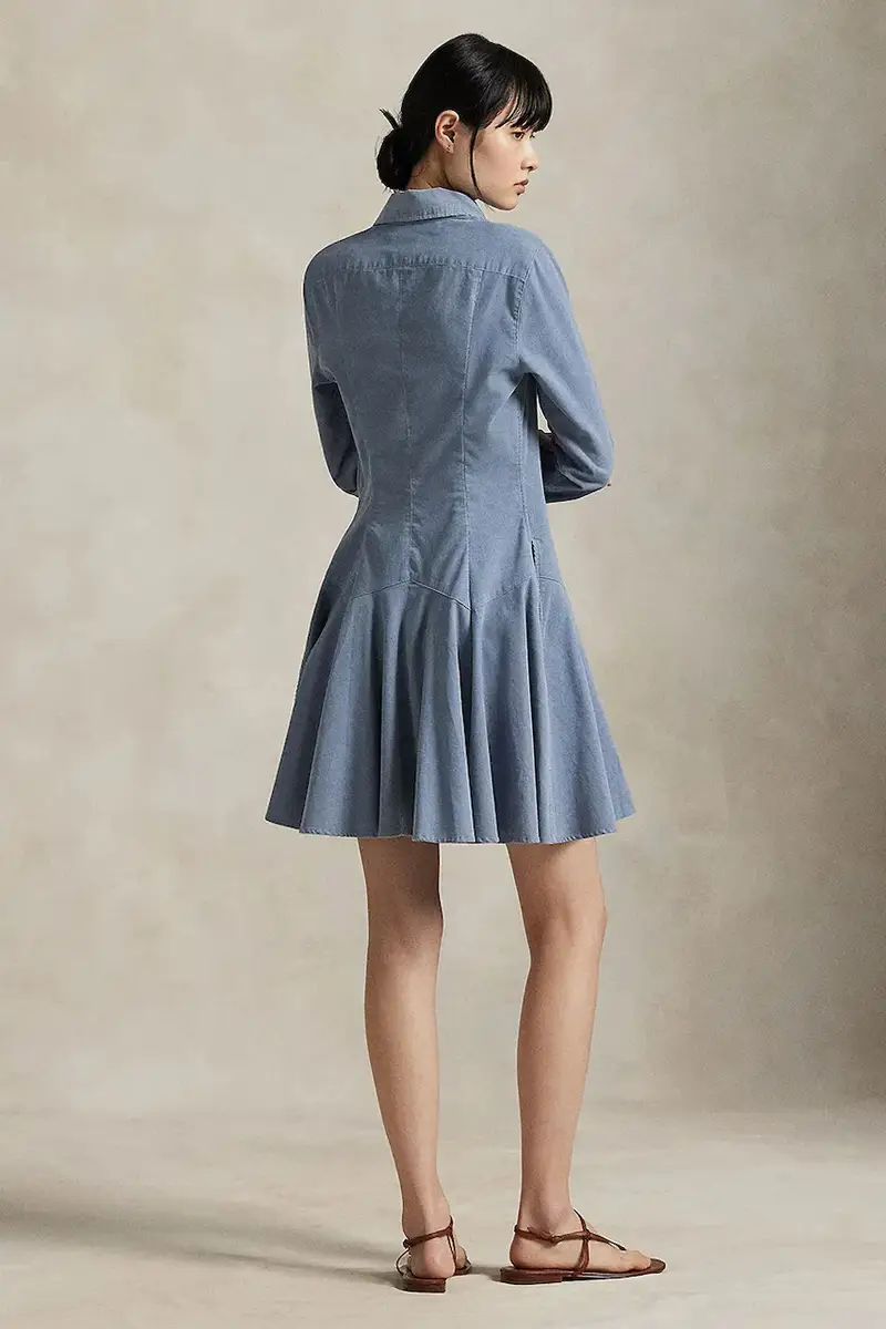 vestito in cotone colore blu 211972069 miniatura 2