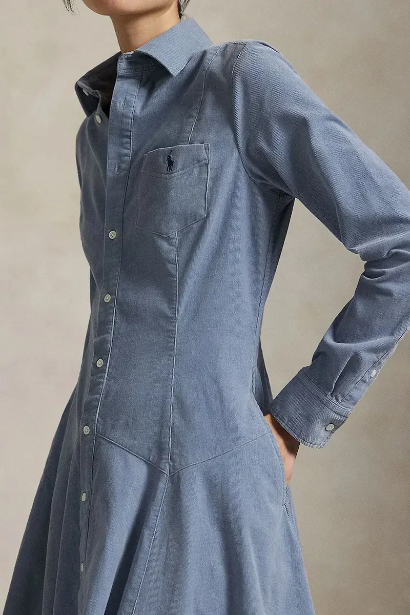 vestito in cotone colore blu 211972069 miniatura 4