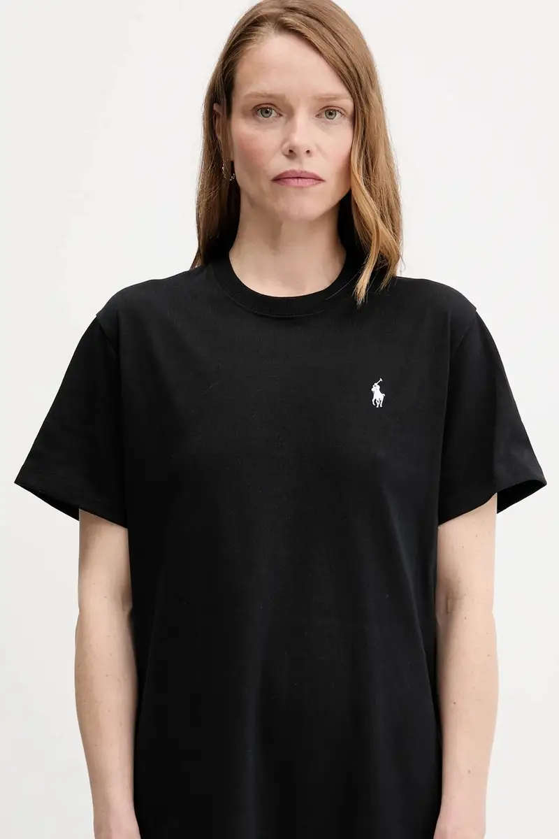 vestito in cotone colore nero 211971066 miniatura 4