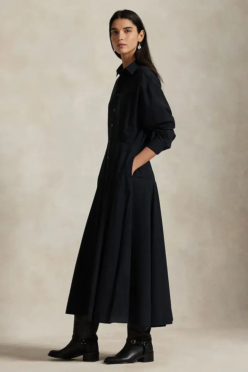 vestito in cotone colore nero 211972042