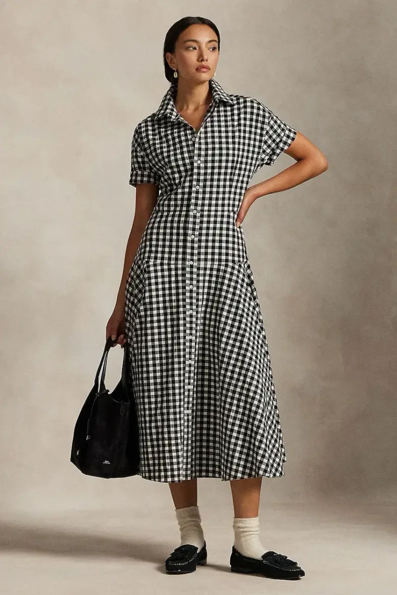 vestito in cotone colore nero 211A89374