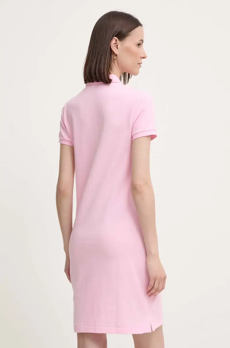 vestito in cotone colore rosa miniatura 3