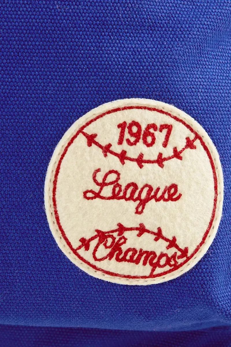 zaino bambino/a colore blu con applicazione 9AR157 miniatura 5