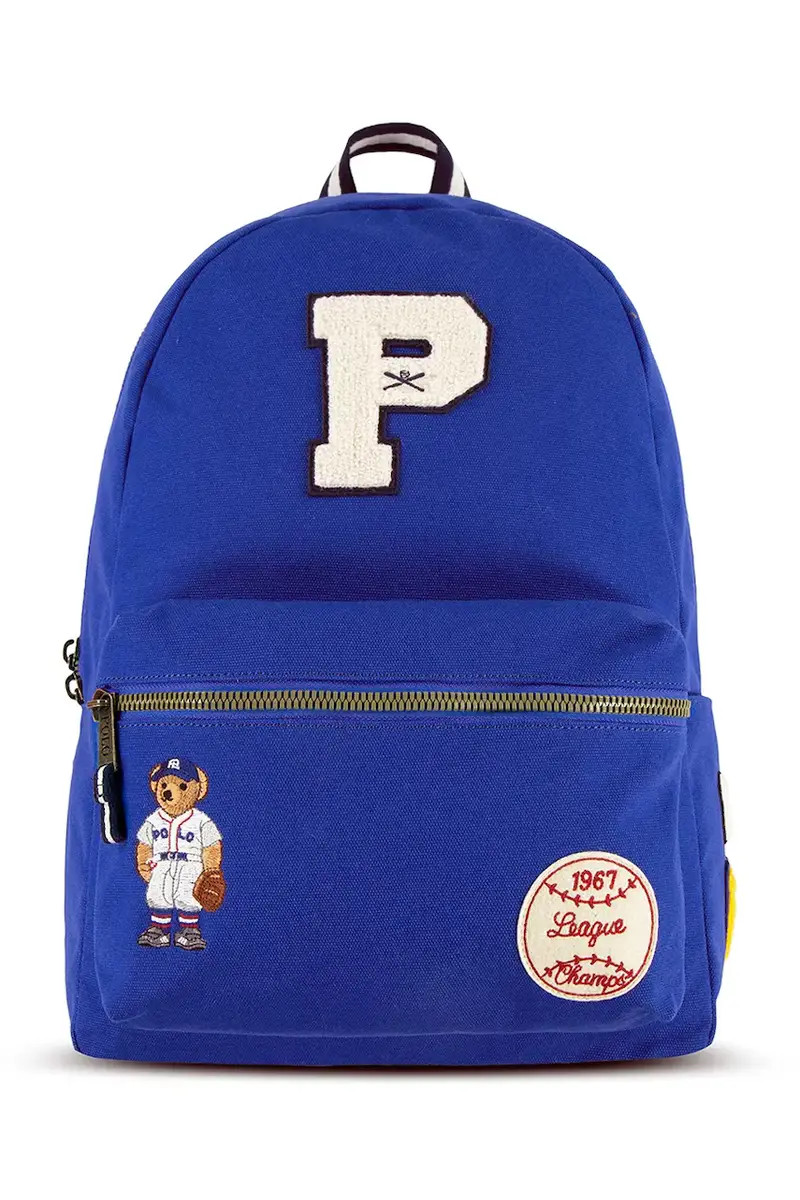 zaino bambino/a colore blu con applicazione 9AR157