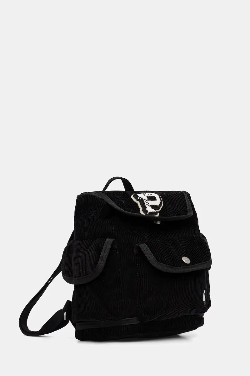 zaino bambino/a colore nero con applicazione 2AR177 miniatura 2