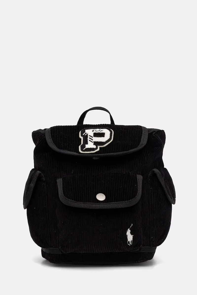 zaino bambino/a colore nero con applicazione 2AR177