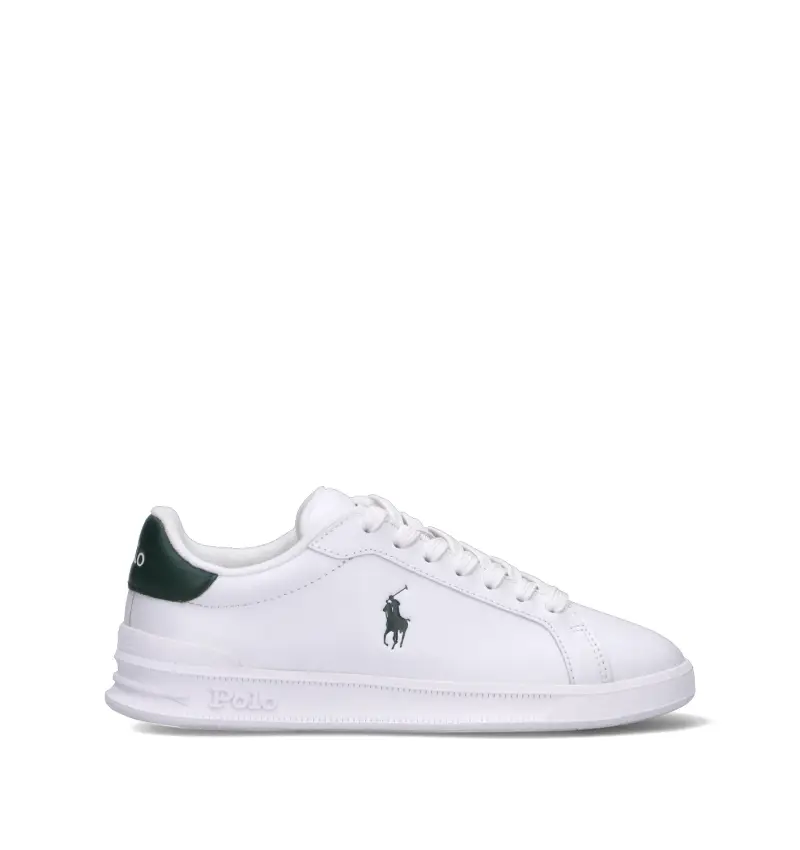 POLO RALPH LAUREN Sneaker donna bianca/verde in pelle Vario