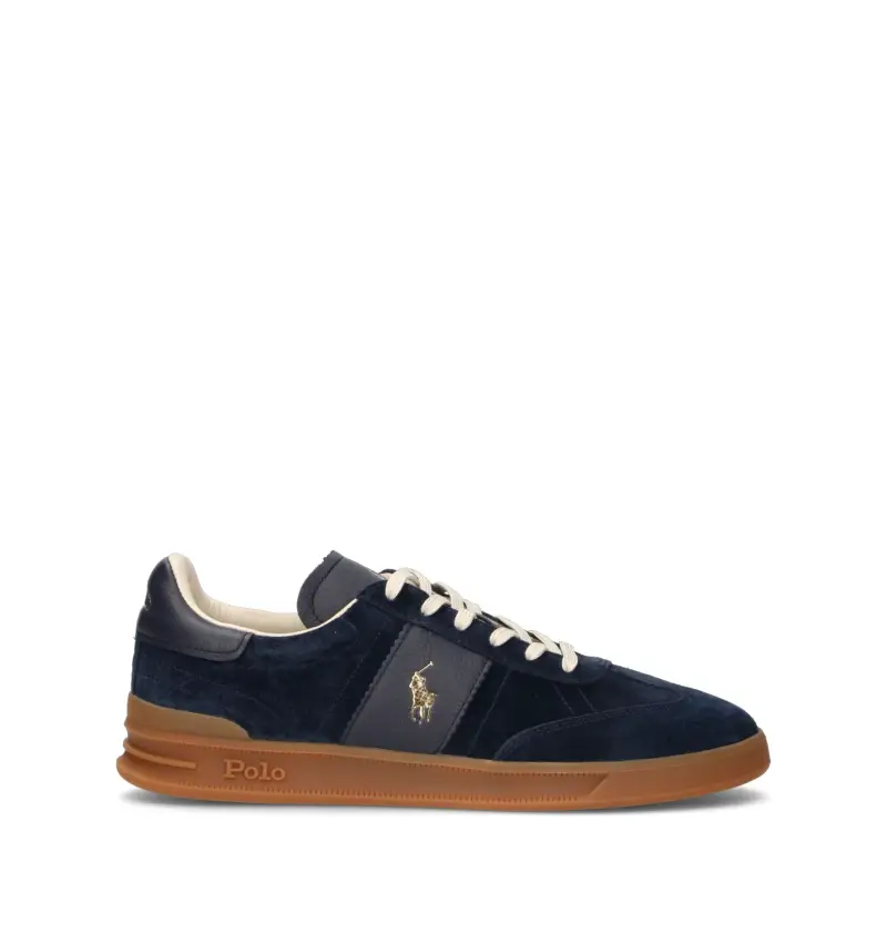 Sneaker uomo blu in suede Vario