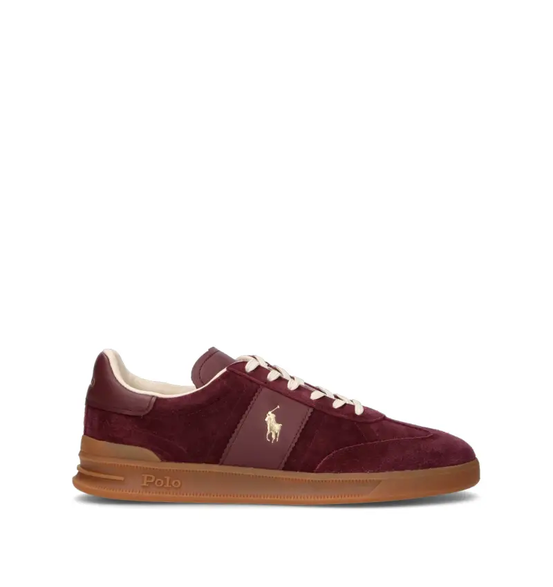 Sneaker uomo bordeaux in suede Vario