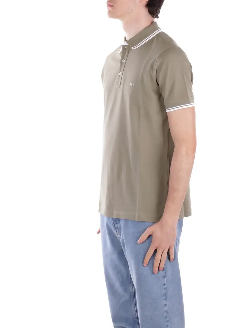 FAY Polo Uomo Verde 2084105 miniatura 2