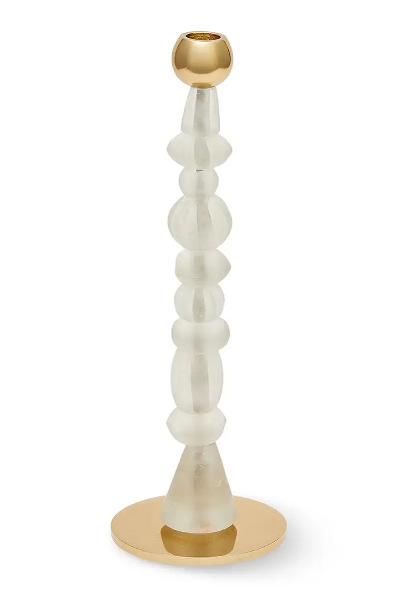 candeliere decorativo Beads S/12 x 34 cm Beige miniatura 2