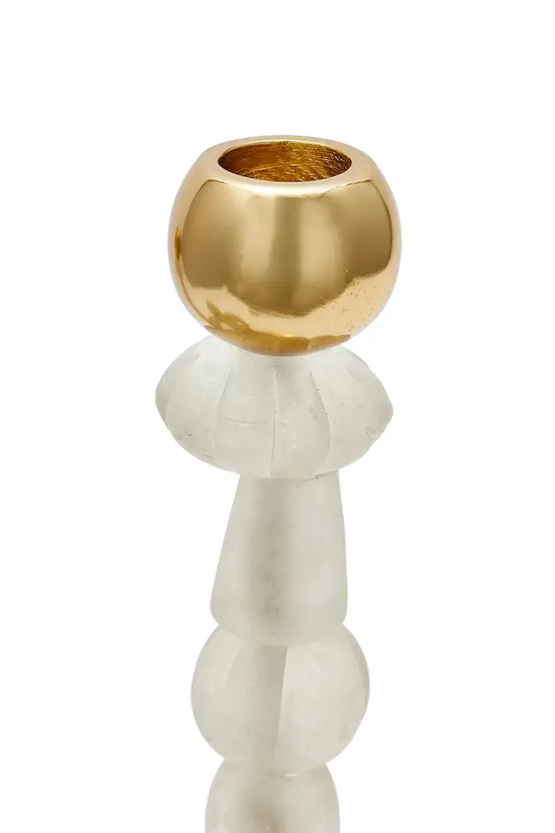 candeliere decorativo Beads S/12 x 34 cm Beige miniatura 3