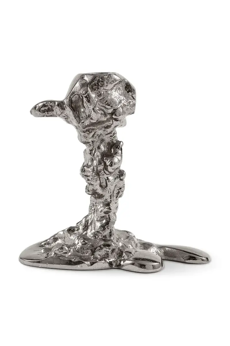 candeliere decorativo Drip S 14 x 8 cm Grigio miniatura 3