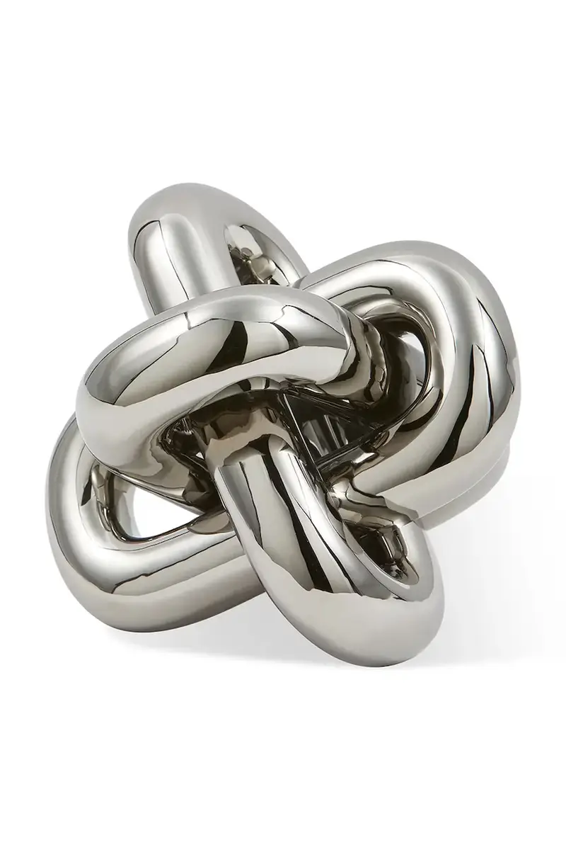 figurina decorativa moving silver 26 x 24 x 19 cm Grigio