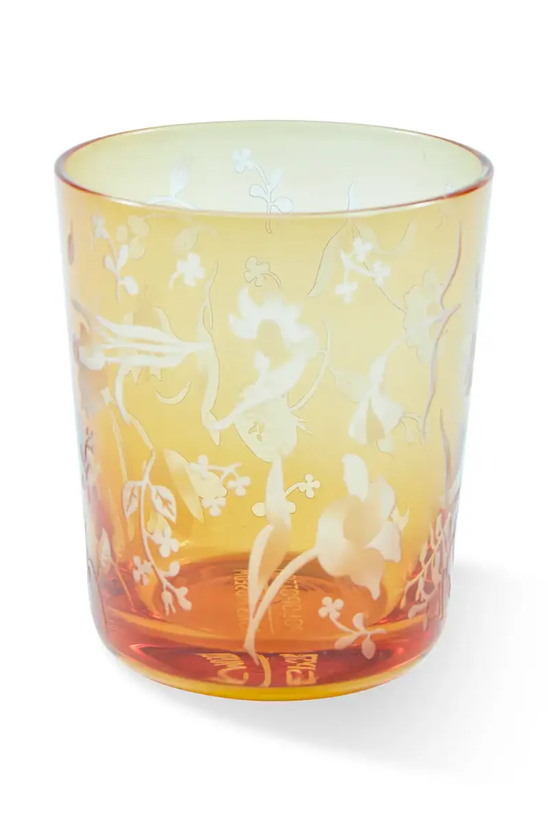 set bicchieri scattered flower 8 x 9 cm pacco da 2 Arancione miniatura 3