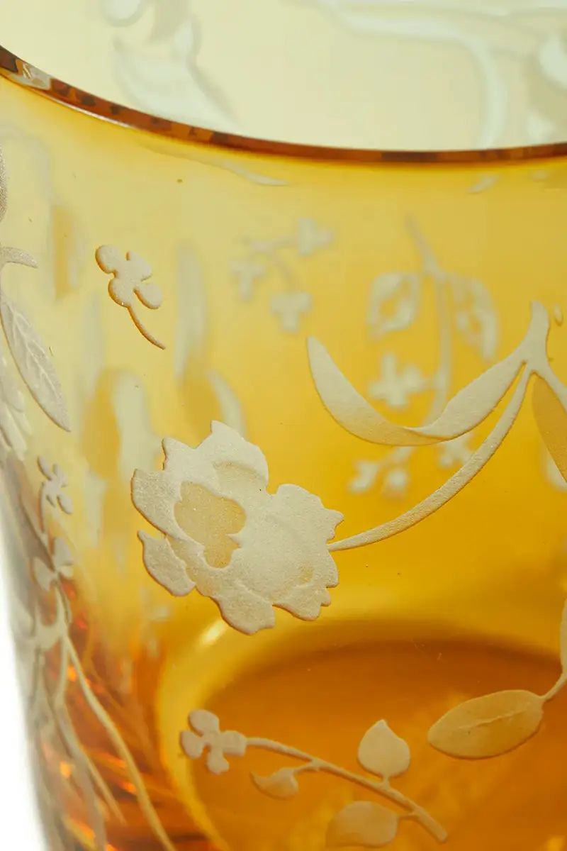 set bicchieri scattered flower 8 x 9 cm pacco da 2 Arancione miniatura 5