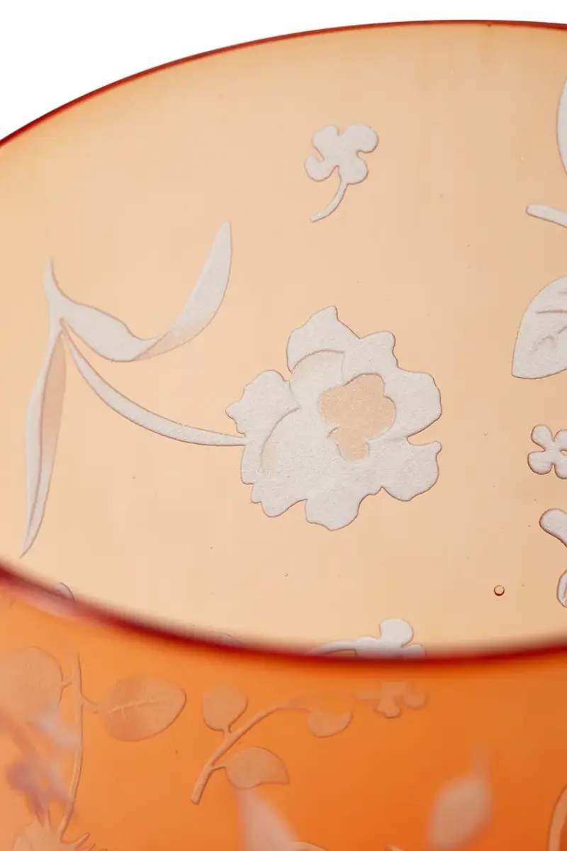 set bicchieri scattered flower 8 x 9 cm pacco da 2 Arancione miniatura 4