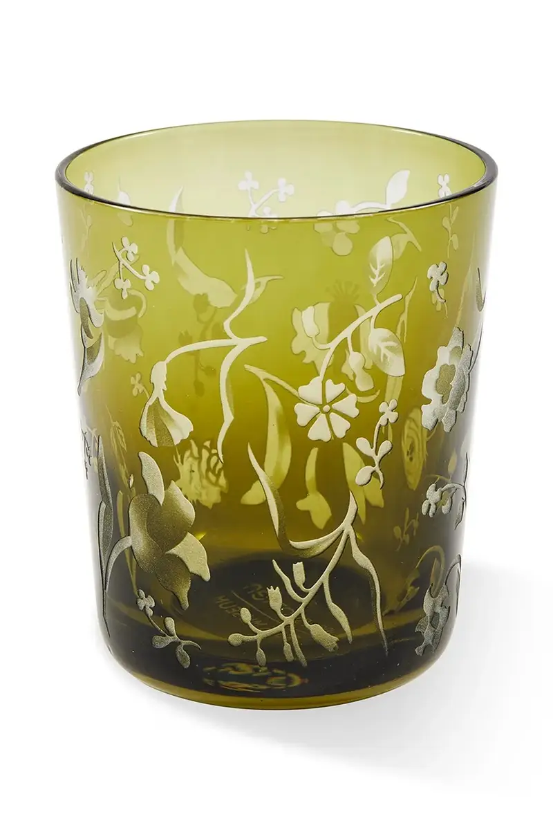 set bicchieri scattered flower 8 x 9 cm pacco da 2 Verde miniatura 2