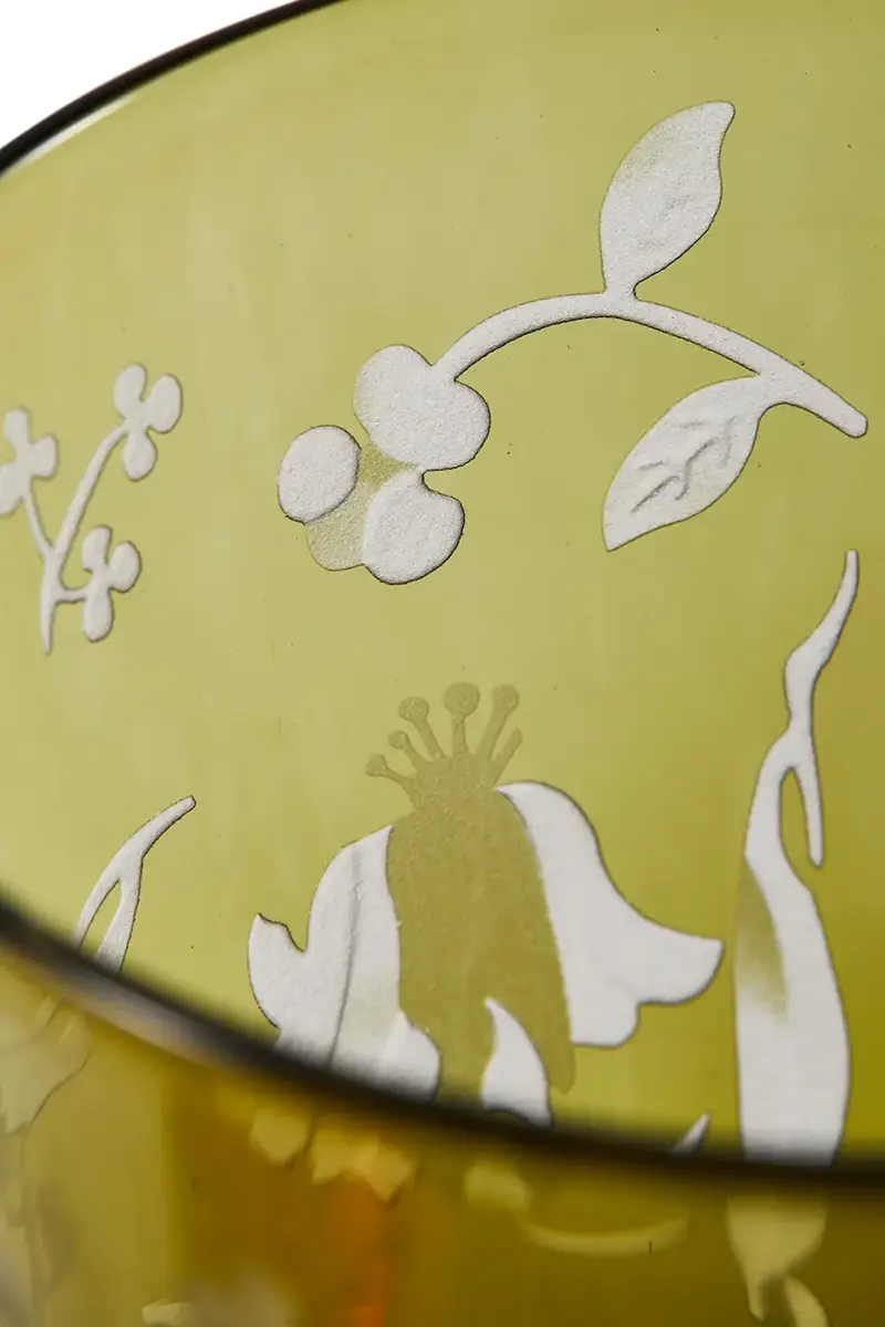 set bicchieri scattered flower 8 x 9 cm pacco da 2 Verde miniatura 4