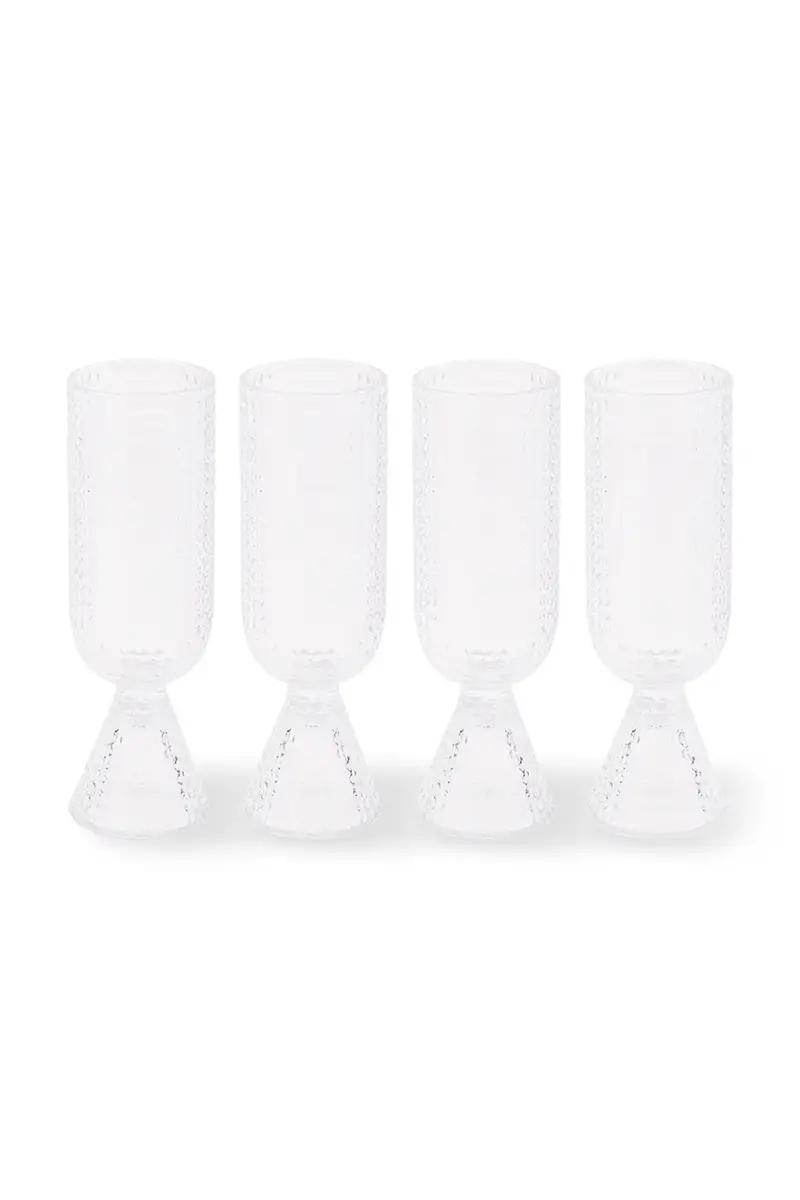 set calici per il champagne Rooftop 220 ml pacco da 4 colore trasparente Transparente