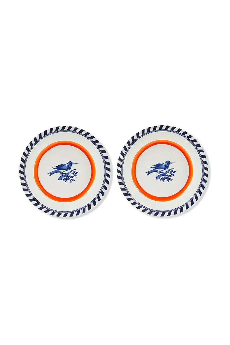 set piatti bird patterned 27 cm pacco da 2 Multicolore