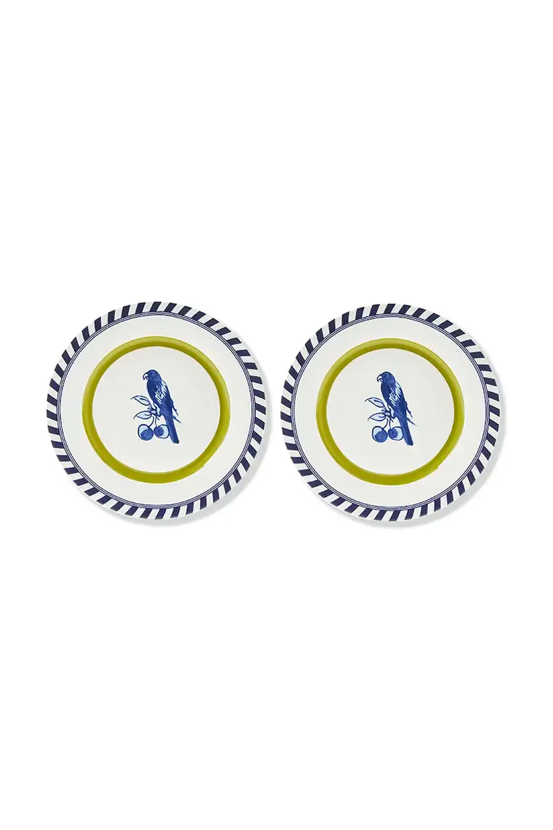 set piatti bird patterned 27 cm pacco da 2 Multicolore