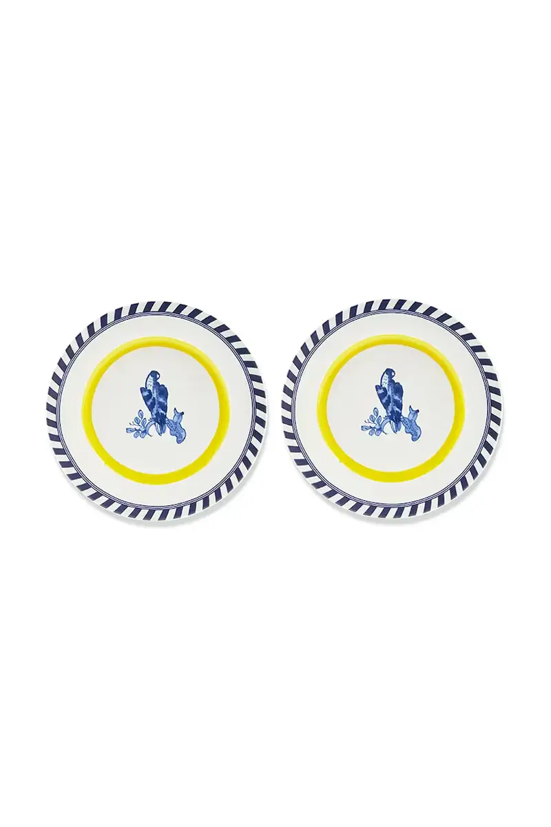 set piatti bird patterned 27 cm pacco da 2 Multicolore