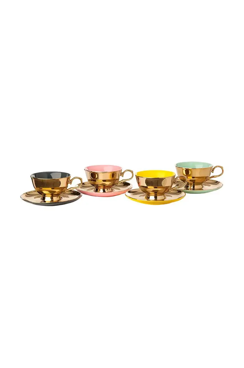 set tazzine con piattino Tea set Legacy pacco da 4 Multicolore