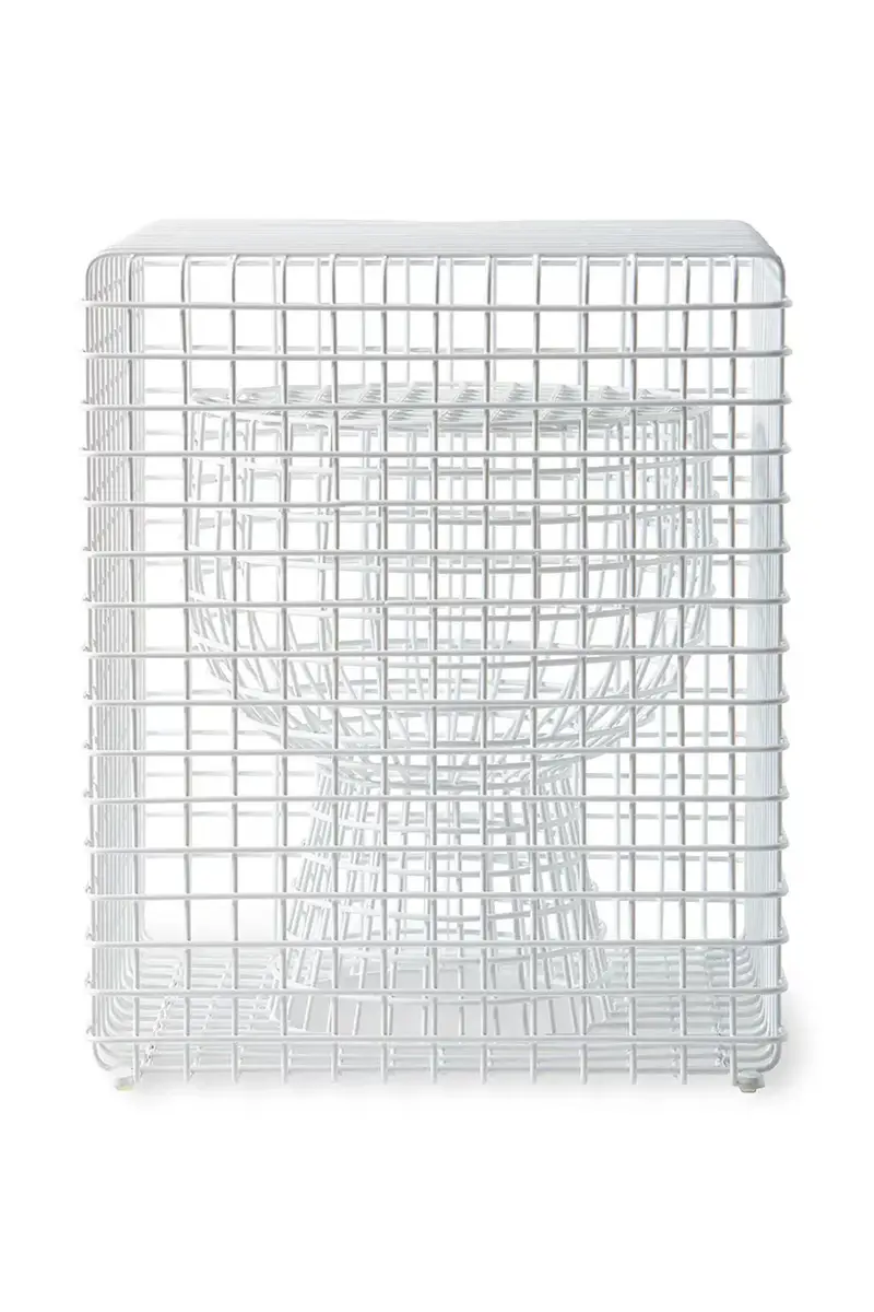 sgabello tip tap 40 x 40 x 47 cm Bianco miniatura 2