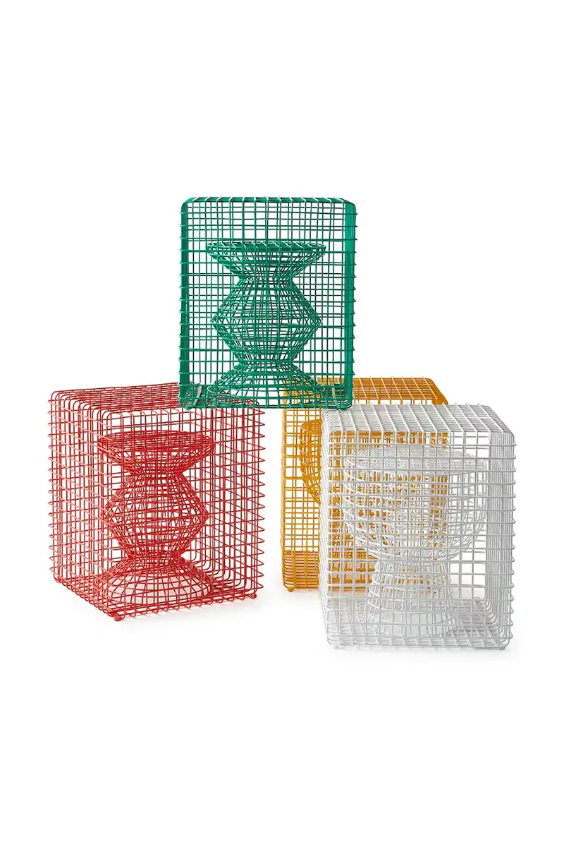 sgabello tip tap 40 x 40 x 47 cm Giallo miniatura 4