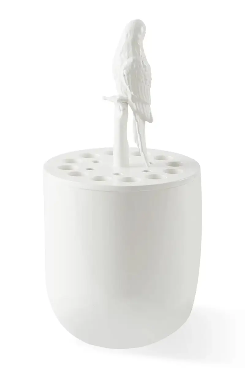 vaso decorativo bird watching 23, 5 x 51 cm Bianco miniatura 4