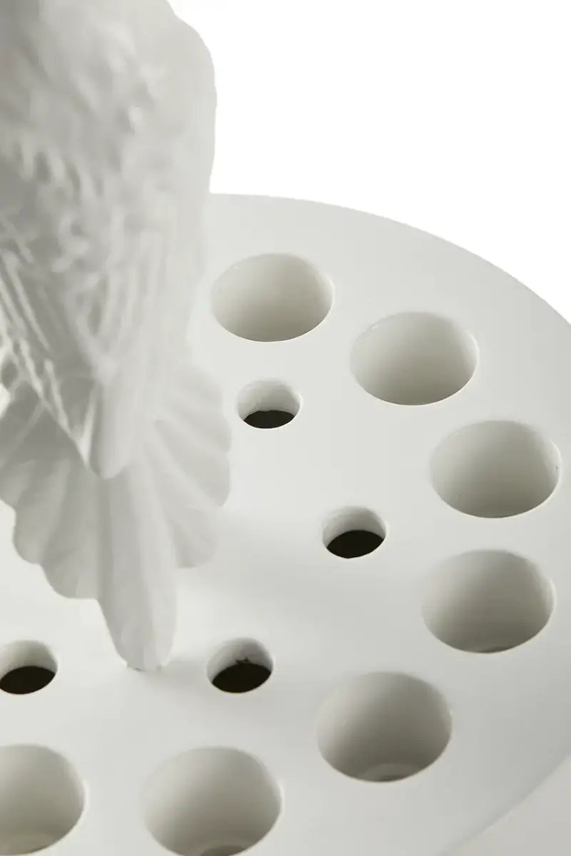 vaso decorativo bird watching 23, 5 x 51 cm Bianco miniatura 5