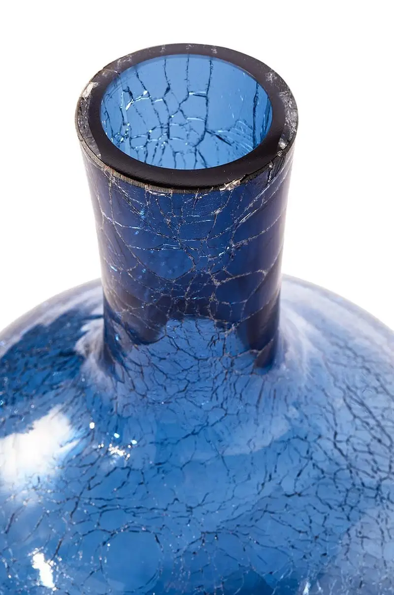 vaso decorativo Crackled Ball Blu miniatura 3