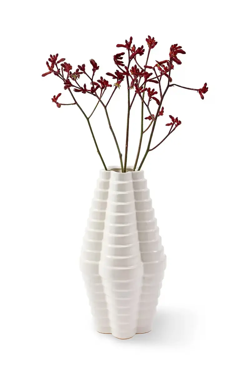 vaso decorativo Mille-Feuille Bianco miniatura 2