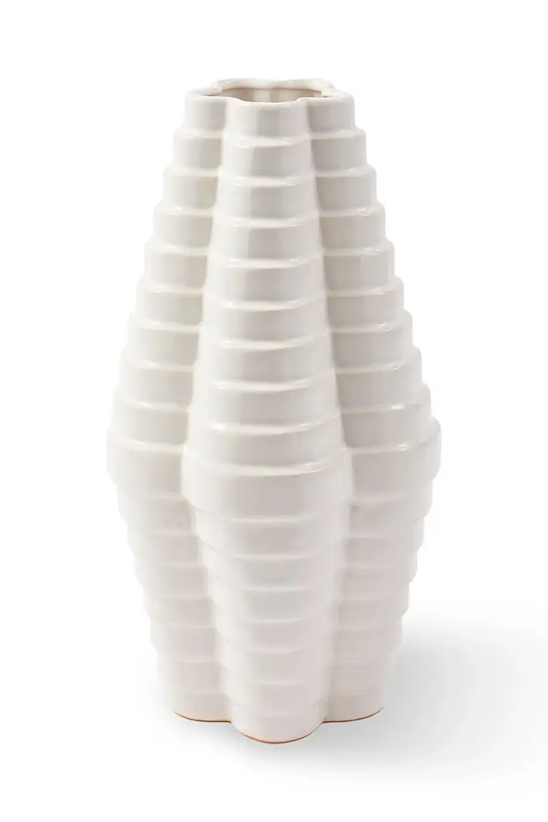 vaso decorativo Mille-Feuille Bianco