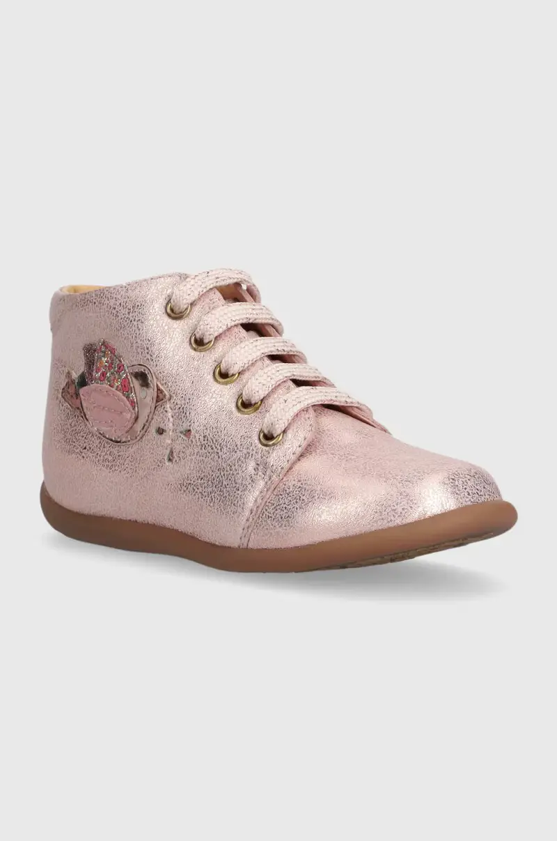 scarpe basse in pelle bambini Rosa miniatura 2