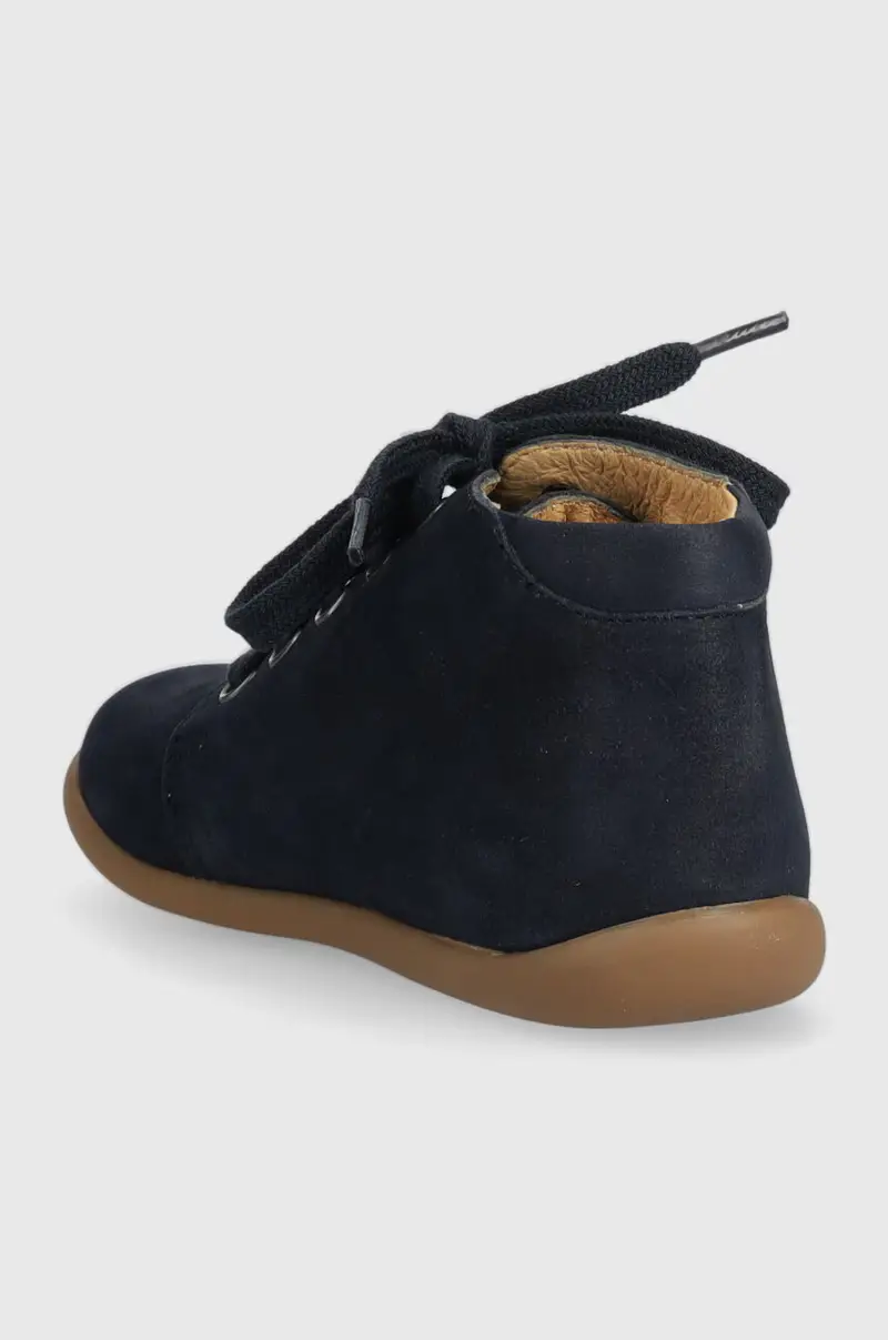 scarpe basse in pelle scamosciata bambini Blu navy miniatura 3