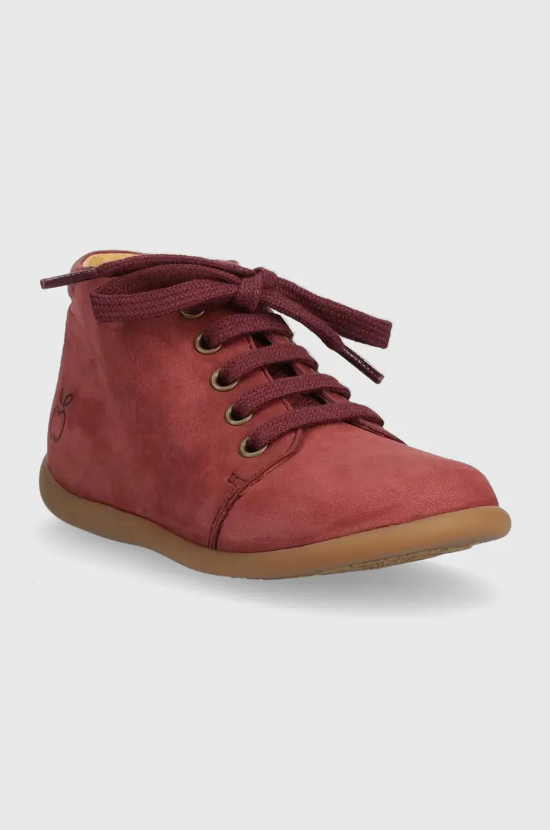 scarpe basse in pelle scamosciata bambini Granata miniatura 2