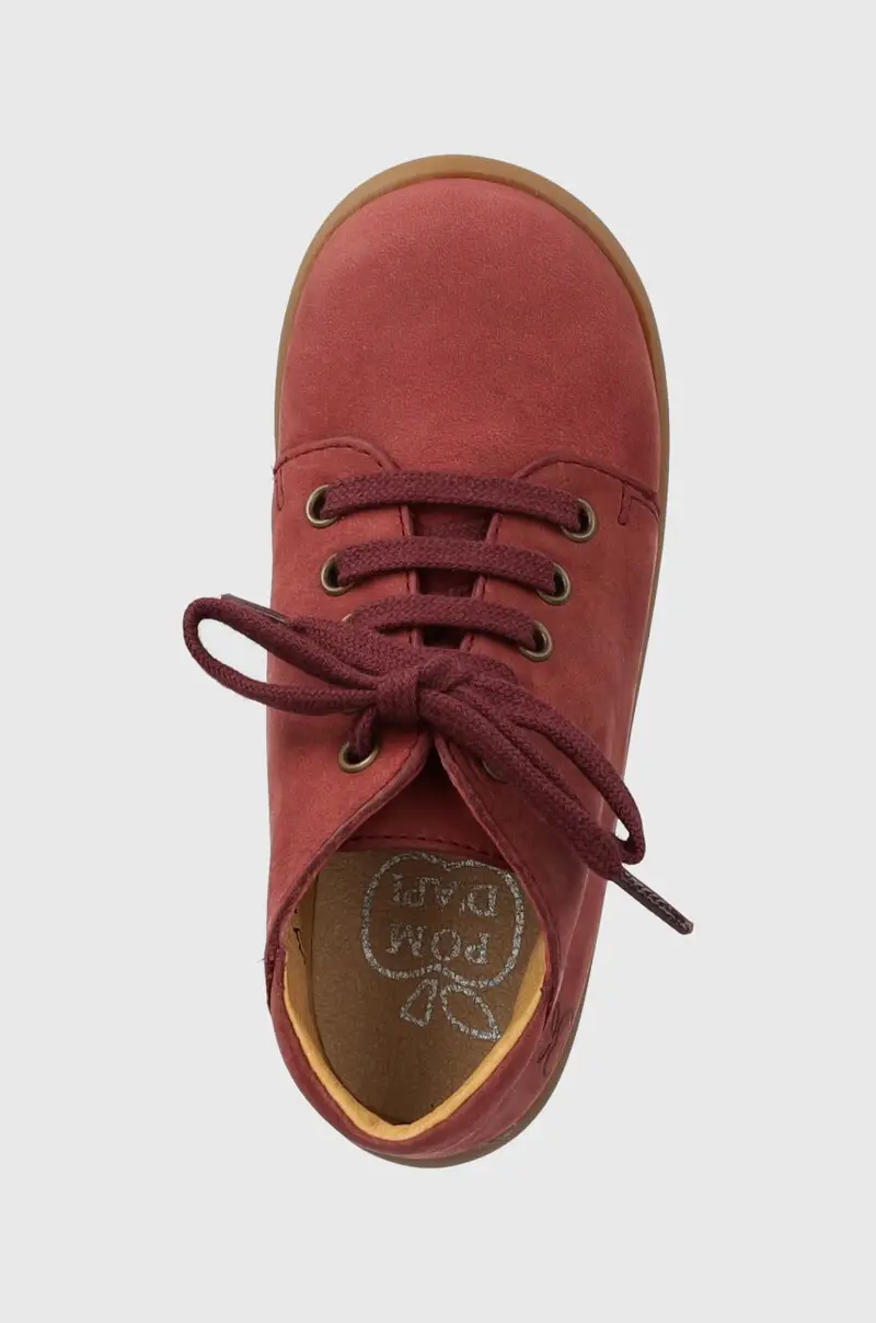 scarpe basse in pelle scamosciata bambini Granata miniatura 4