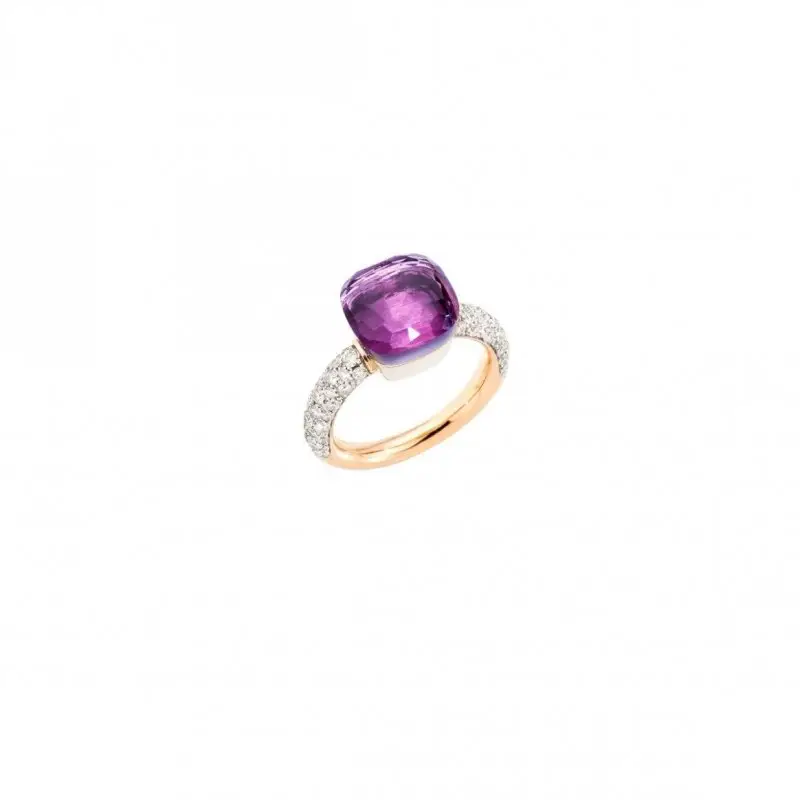 Anello Nudo Classic - Oro Rosa E Bianco - Pomellato