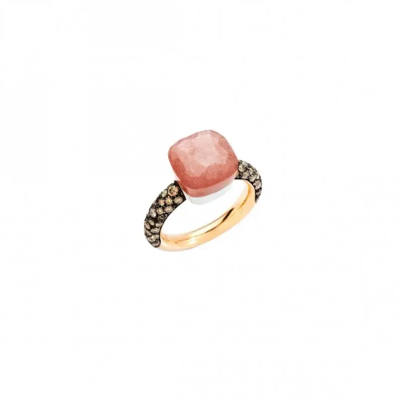 Anello Nudo Classic - Oro Rosa E Bianco - Pomellato