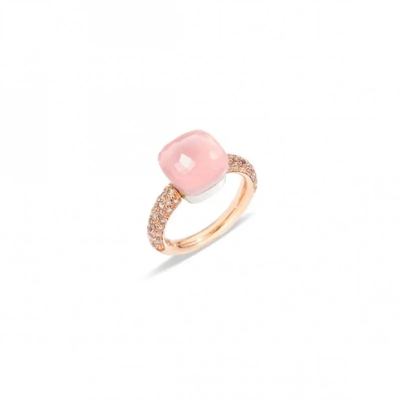 Anello Nudo Classic - Oro Rosa E Bianco - Pomellato