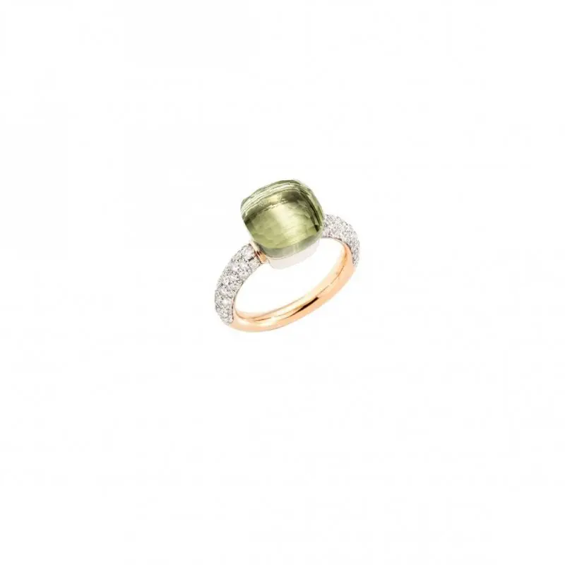 Anello Nudo Classic - Pomellato - Oro Rosa E Bianco