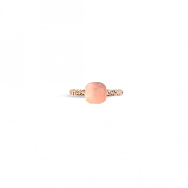 Anello Nudo Petit - Oro Rosa E Bianco - Pomellato miniatura 2