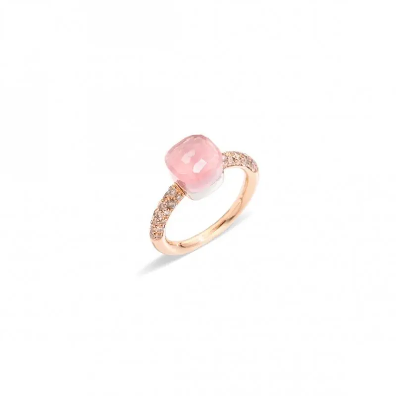 Anello Nudo Petit - Oro Rosa E Bianco - Pomellato
