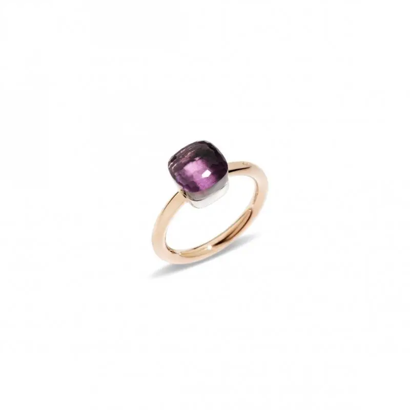 Anello Nudo Petit - Oro Rosa E Bianco - Pomellato