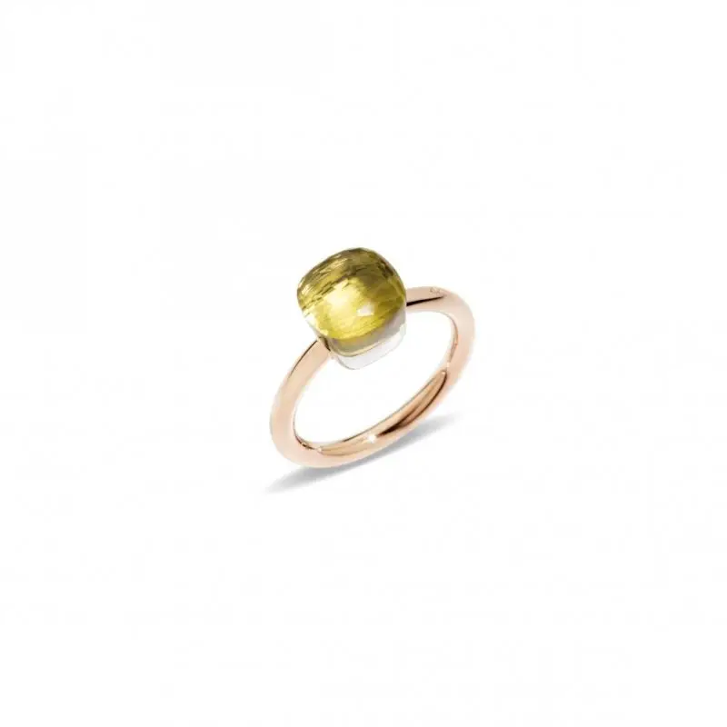Anello Nudo Petit - Pomellato - Oro Rosa E Bianco 18K