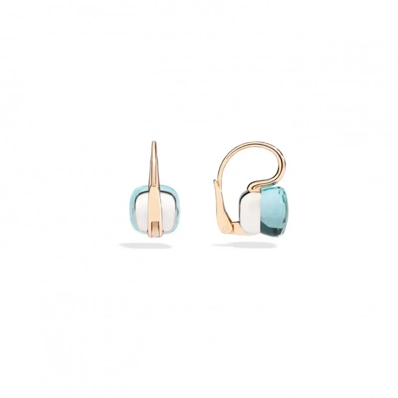 Orecchini Nudo Classic - Oro Rosa E Bianco - Pomellato miniatura 2